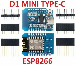 ESP8266 D1 Mini V2 Type-C CH340 модуль на основе NodeMcu Lua ESP-12