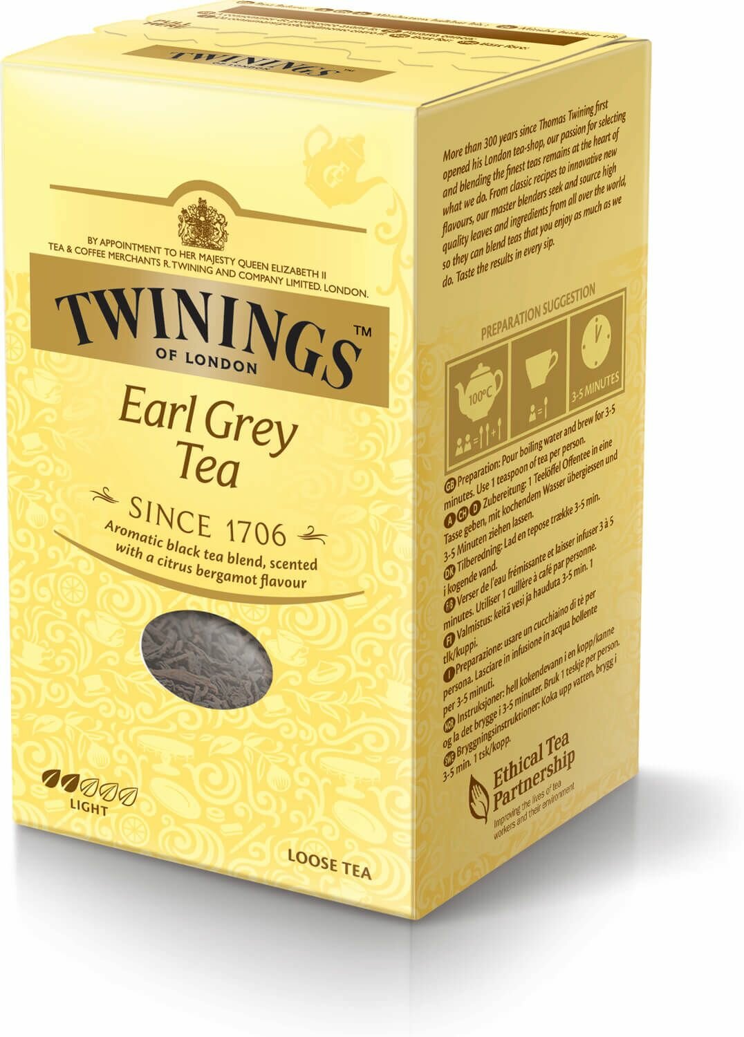 Чай черный Twinings "Earl Grey" листовой с ароматом бергамота, 200 г