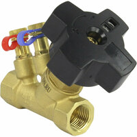 Балансировочный латунный клапан DN.ru кблр L=76 мм муфтовый предназначен для гидравлической балансировки, регулирования и ограничения расхода  ...