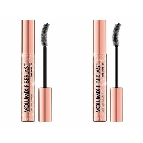 Eveline Cosmetics Тушь для ресниц Fiberlast Эффект накладных ресниц, 9 мл, 2шт