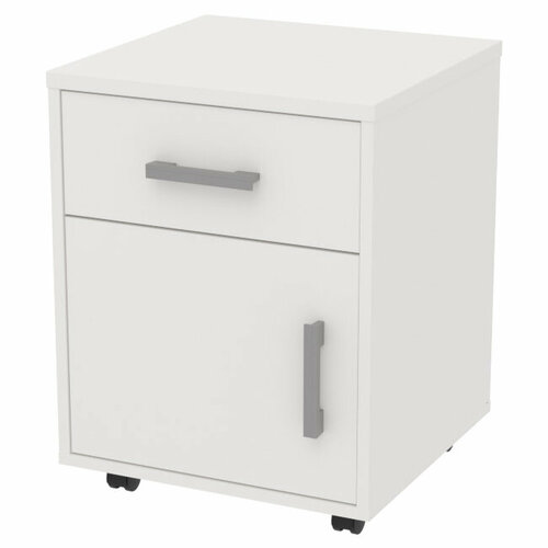 Тумба Меб-фф Офисная тумба подкатная ТВ-30С-17М цвет Белый 454460 см 4607₽