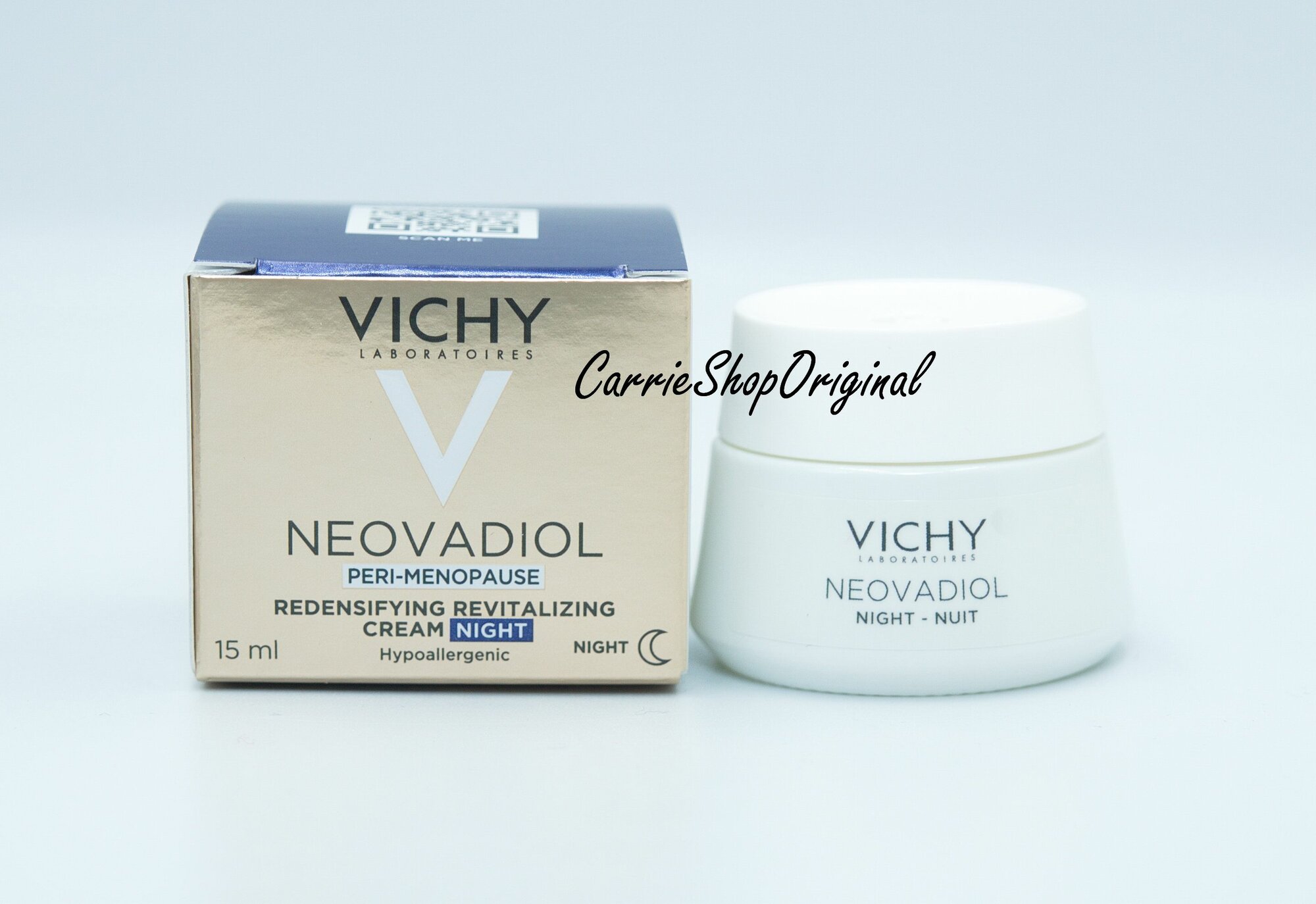 Vichy Neovadiol Уплотняющий охлаждающий ночной крем для кожи в период пред-менопаузы, 15 мл