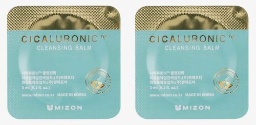 Mizon Бальзам для лица Cicaluronic Cleansing Balm, 3 мл, 2 шт