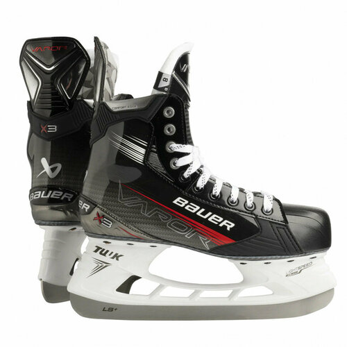 Коньки Bauer Vapor X3 S23 SR EE (1061734) (8.5) черный, красный, черный, размер 43, 27.5