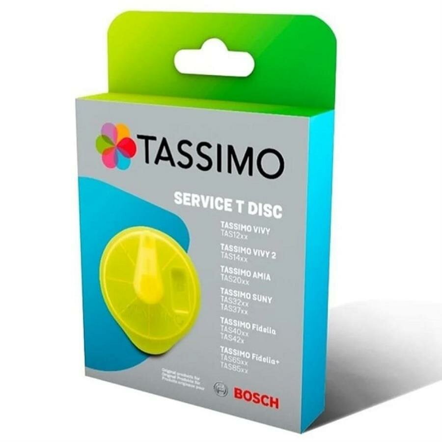 Bosch 17001490 Сервисный Т-диск для приборов TASSIMO, желтый