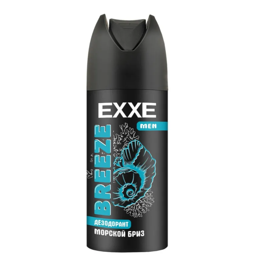 EXXE MEN Дезодорант мужской аэрозоль Морской бриз, BREEZE, 150 мл