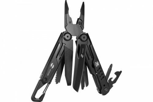 Мультитул Stinger 115 мм 14 функций сталь черный в комплекте нейлоновый чехол
