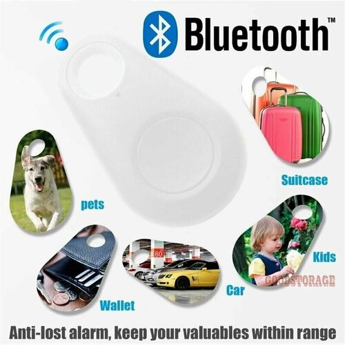 Поисковик для животных с Bluetooth BR-106, белый bluetooth трекер для смартфона с функцией gps трекера