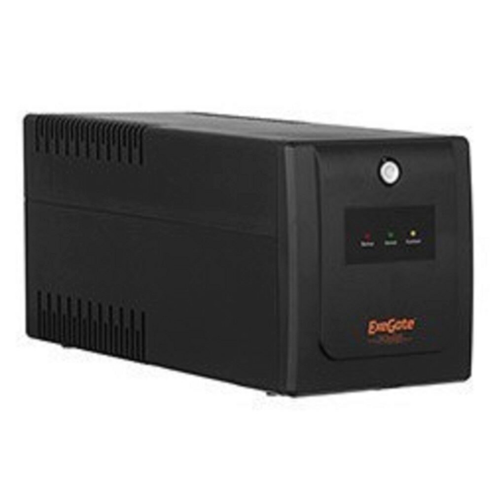 Источник бесперебойного питания Exegate EP285603RUS 600VA/360W, LED, AVR, 2 евророзетки, black - фото №6