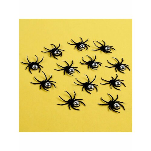 Пауки с серебром набор 12 штук 454₽