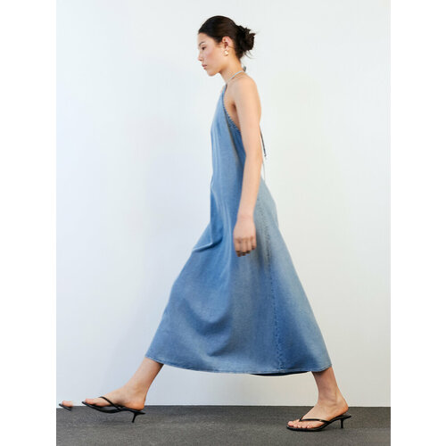 Сарафан Befree, размер L, голубой индиго платье женское befree 2211250526 цвет голубой размер l