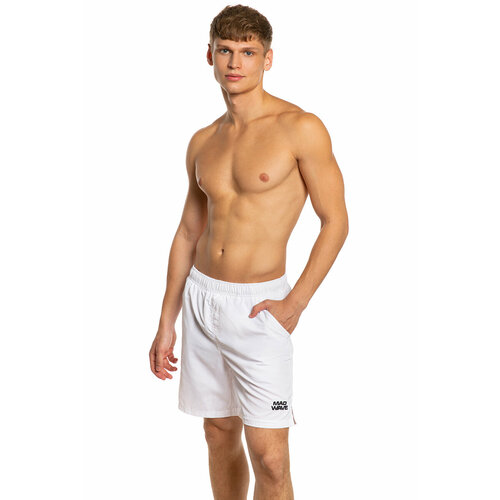фото Шорты спортивные mad wave solids, размер xs, белый