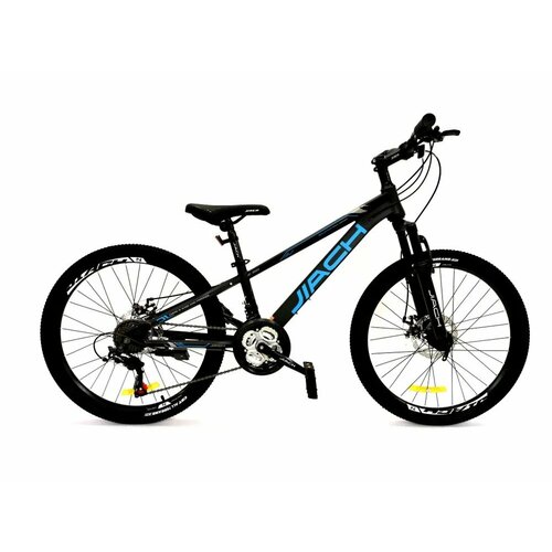 Велосипед 24 JIACH сталь рама 11 21-ск диск черныйголубой 20350₽