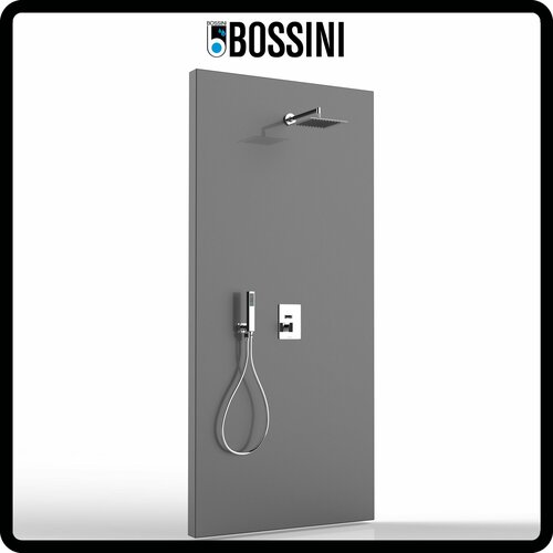 Душевая система с тропическим душем Bossini Tetis Single Lever Cube 200x200, Италия