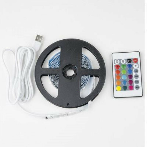 Uniel лента светодиодная 3M/RGB/1.5M/USB/RC IP20 RUA02C24 блистер ULS-U12 UL-00007534