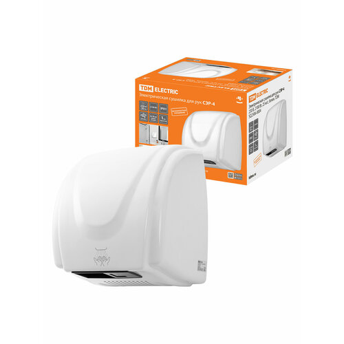 Электрическая сушилка для рук СЭР-4 230 В 2100 Вт 25 мс белая TDM 8883₽