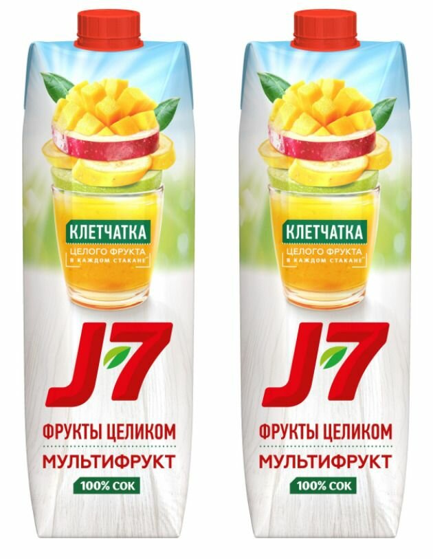 J7 Сок Мультифрукт, 0,97л, 2 шт