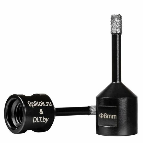 Коронка алмазная для плитки и камня 9plitok&DLT (CERAMIC PRO), 6мм для УШМ 0484