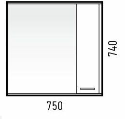Зеркало-шкаф Corozo Лорена 75С лайн