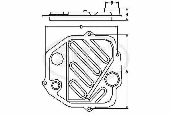 Фильтр масляный АКПП SCT SG1068