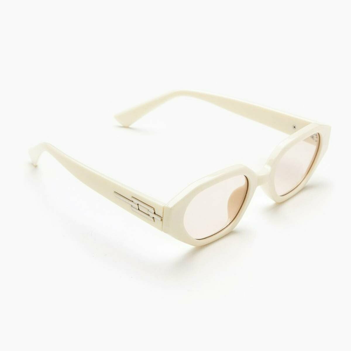 фото Очки солнцезащитные OneSun, uv 400, дужка 14.5 см, ширина 14.5 см, линза 3.2 х 5 см, белые, 1 шт.