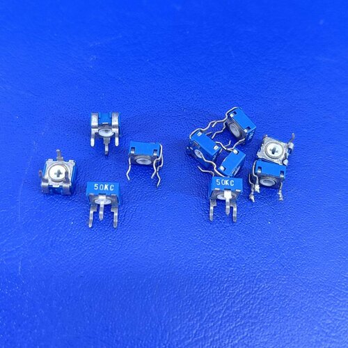 10 штук Резистор подстроечный 50кОм 50K 3pin 5x5 ACP (арт.78747)