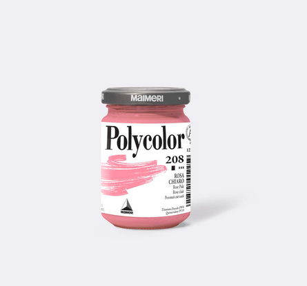 Краска акриловая Maimeri Polycolor розовый светлый / 140мл