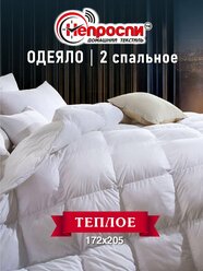 Одеяло Непроспи "Бамбук" 2-х спальное, 172х205 см / Зимнее, теплое, стеганое одеяло из бамбукового волокна