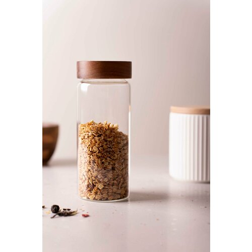 Банка для хранения сыпучих продуктов стеклянная 800мл 975₽