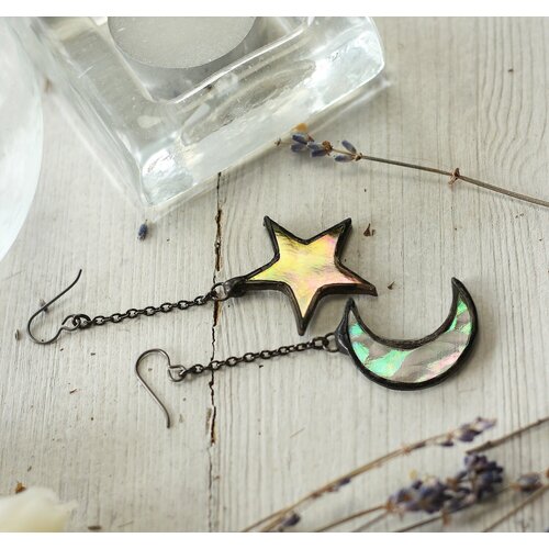 Серьги KATE SHO, стекло, мультиколор