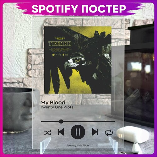 Spotify poster Twenty One Pilots Top Trench трек пластинка компакт диск warner twenty one pilots – trench