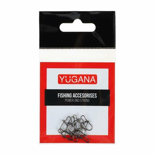 Застежка YUGANA F-6004 № 0, 12 кг, 2 уп по 10 шт