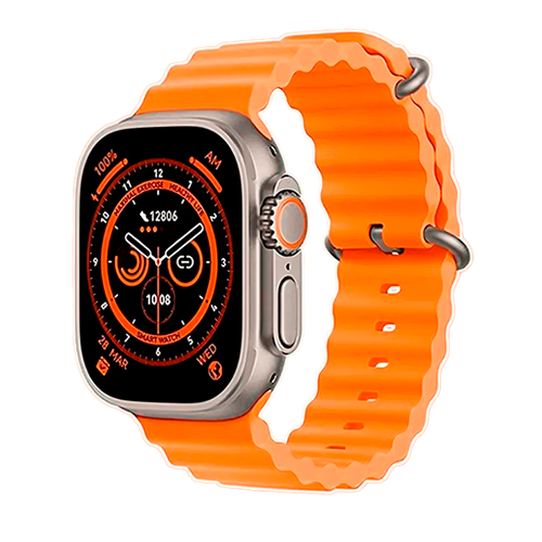 фото Cмарт часы x8 plus ultra premium series smart watch amoled, ios, android, bluetooth звонки, уведомления, золотые pricemin