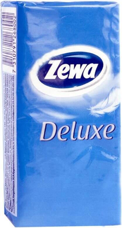 Платочки бумажные Deluxe Zewa