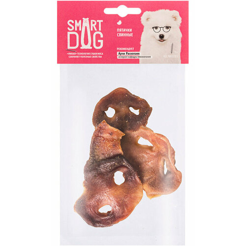 Лакомство SMART DOG для собак пятачки свиные 3 шт (1 шт) country snack лакомство свиные уши для собак 2 шт 60 150 г