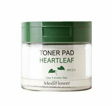 Успокаивающие тонер пэды с хауттюйнией Medi Flower Aronyx Heartleaf pH 5.5 Toner Pad 60 штук