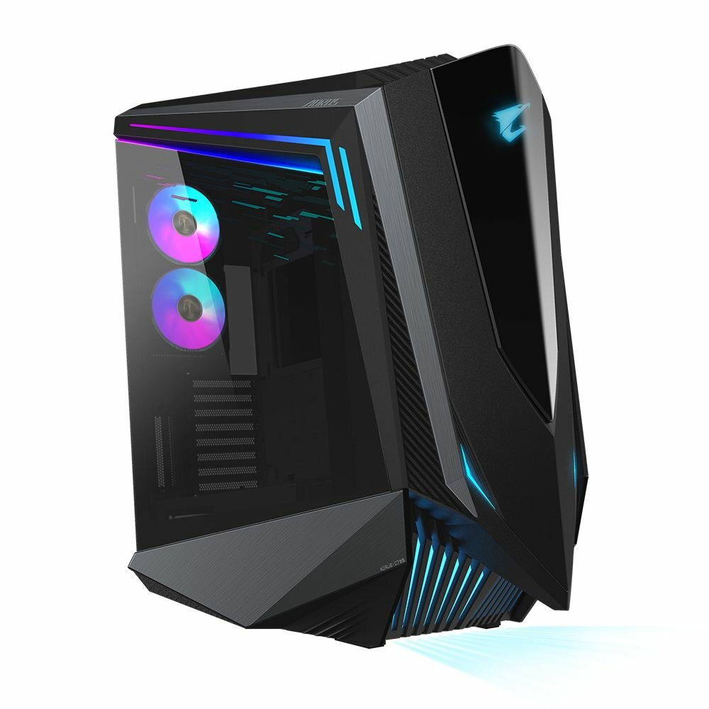 Gigabyte Корпус Gigabyte AORUS C700 Glass FullTower, E-ATX, USB-C x1, USB3.0 X4, HDMI x1, Audio I/O, Black, TG GB-AC700G