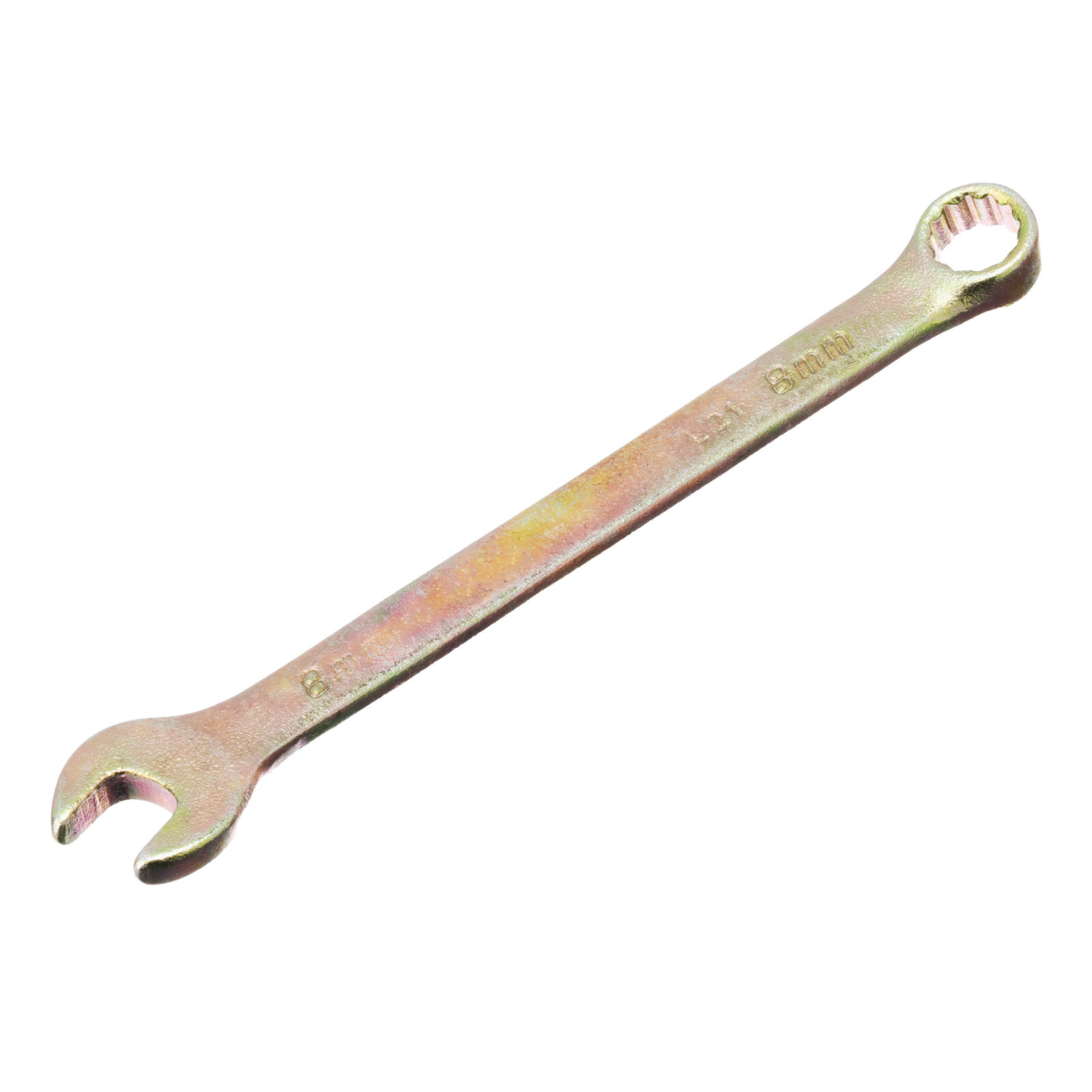 Ключ комбинированный Сибртех 8 мм желтый цинк 14974