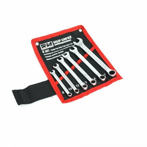 REDMARK RM3240635 Набор ключей комбинированных 6 шт кт 810121417мм холодный штамп CR-V RedMark в сумке 1030₽