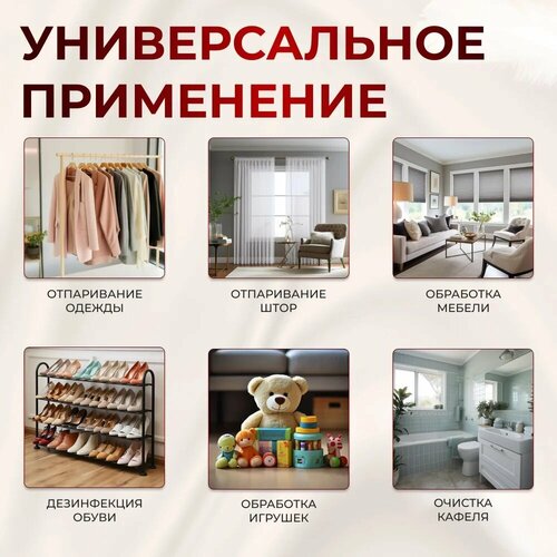 Ручной отпариватель для одежды дорожный с насадкой щеткой парогенератор для вещей паровой для дома1500вт 266600₽