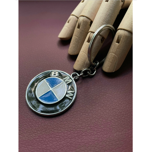 брелок с эмблемой bmw key ring pendant bmw logo оригинальная коллекция 80272454773 Брелок BMW, гладкая фактура, BMW, черный, синий