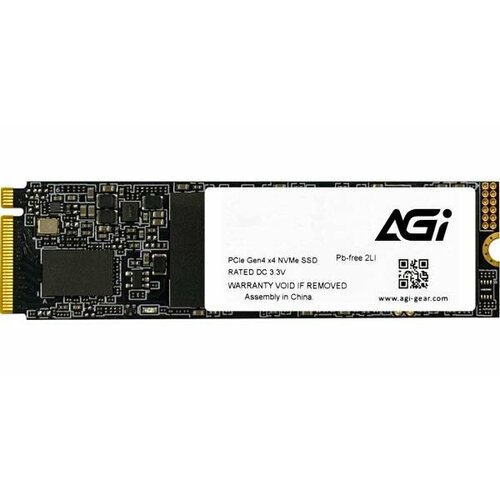 Накопитель SSD AGi PCI-E 4.0 x4 2TB AGI2T0G43AI818 M.2 2280 ssd накопитель amd radeon 960gb m 2 2280 pci e r5mp960g8