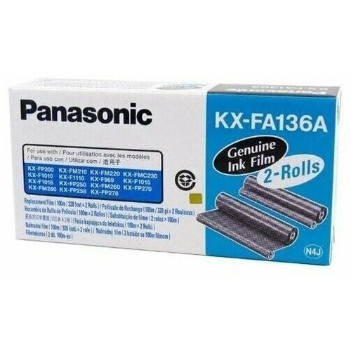 Термопленка Panasonic KX-FA136A для факсов, 2 шт/уп