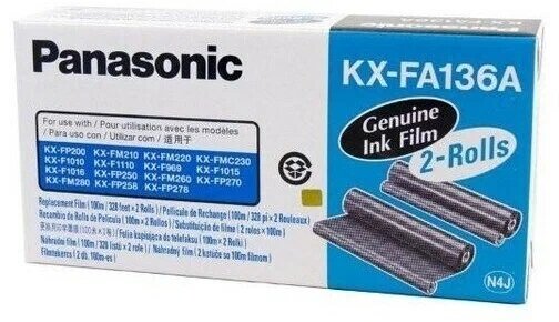 Термопленка Panasonic KX-FA136A для факсов, 2 шт/уп