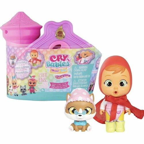 Кукла Cry Babies Magic Tears с питомцем домиком и сюрпризами, 13 см кукла сюрприз imc toys cry babies magic tears storyland story house series