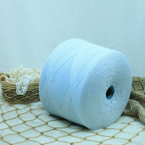 Пряжа на бобинах хлопок Испания , цвет Голубой, вес 1620г