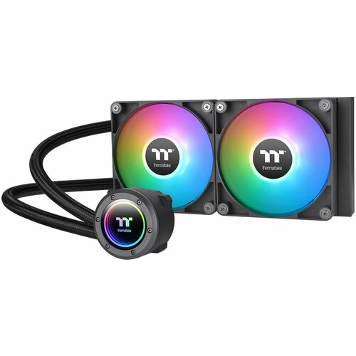 Устройство охлаждения(кулер) Thermaltake TH240 V2 ARGB Soc-AM5/AM4/1151/1200/1700 Al+Cu LED Ret система охлаждения жидкостная thermaltake cl w312 cu00sw a для видеокарты v rtx 3070 plus diy lcs vga water block cu pmma led software control asus st