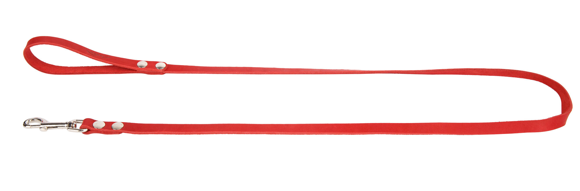 Поводок аркон кожаный 1.4м х 14мм однослойный, цвет красный