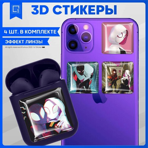 Наклейки на телефон 3D Стикеры Человек паук