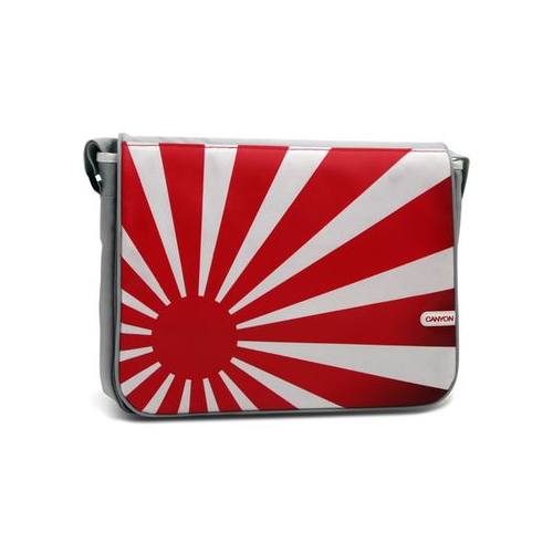 Сумкадля ноутбука CANYON CNL-NB09J (нейлон, красно-белая, 15,6
